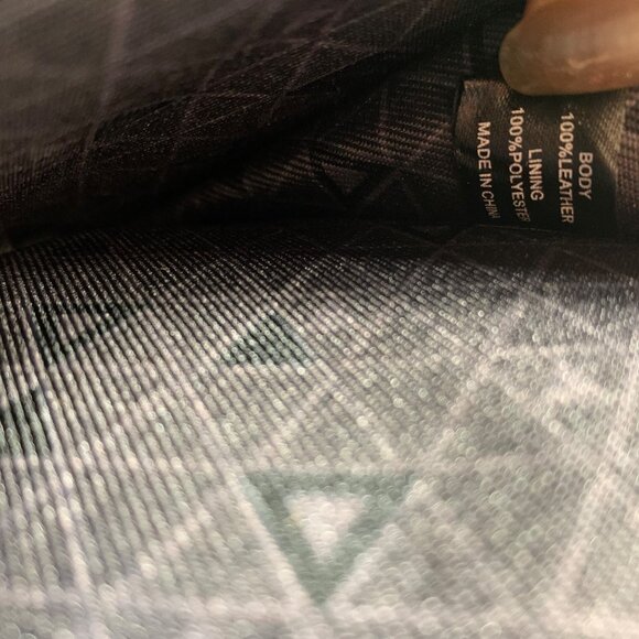 Botkier NY Taupe Leather Chevron Quilted Crossbody Wallet Gold Chain Strap - Picture 13 of 16